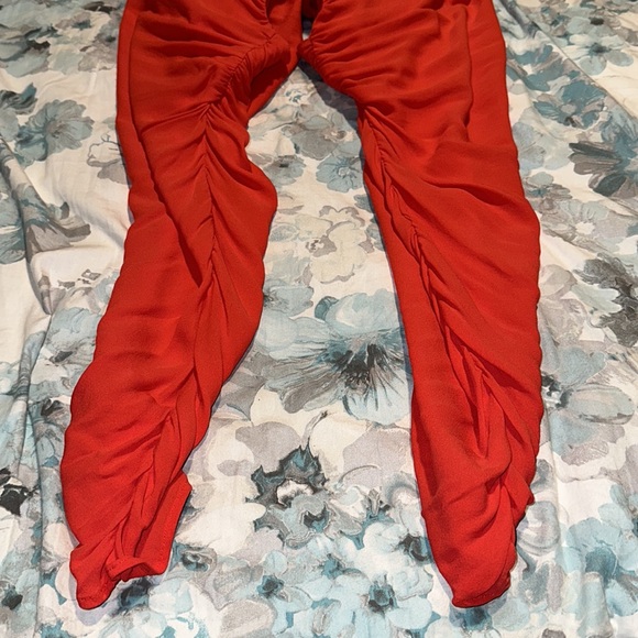 Parker Red Silk Snap Front Mini Dress  XS EUC - Picture 15 of 16